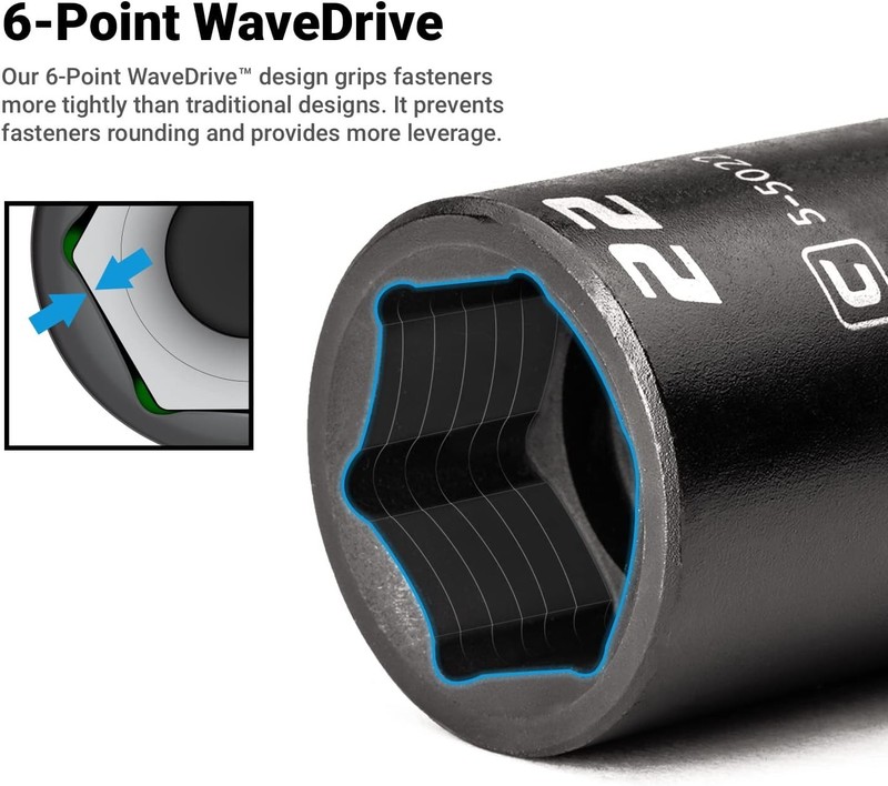 Capri Tools 1/2-Inch Drive Deep Impact Socket Set with Adapters and Extensions. gallery