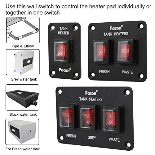 12Volts Switch Box Panel, 30Amps Rocket On&Off Tirple Rocket Switch, 30Amps gallery