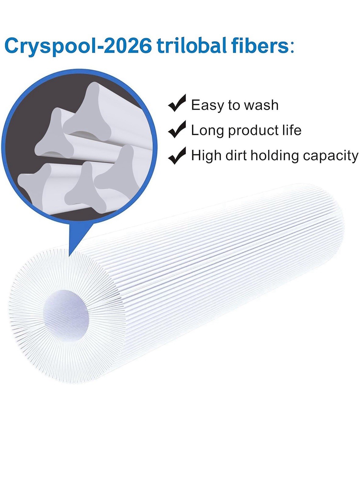 Cryspool CP-06045 Spa Pool Filter Cartridge 50 Sq. Ft for Artesian Spas 2-Pack gallery