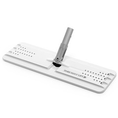 13″ Microfiber Flat Mop Head Replacement Pad for Floor Mop, White, 1 Pack