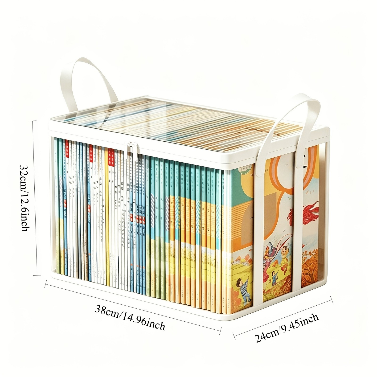 2-Pack Clear Zippered Storage Bags with Handles, -Way Zipper Foldable Closet gallery