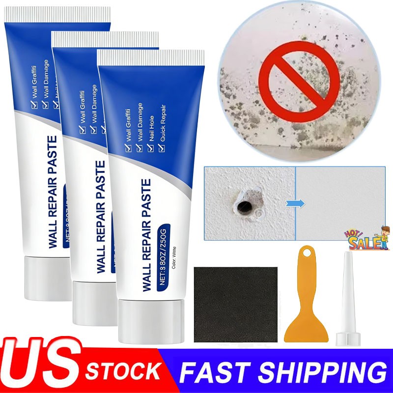 3X Wall Repair Kit Paste Mending Agent Multi-functional Quick Dry Self-adhesive gallery