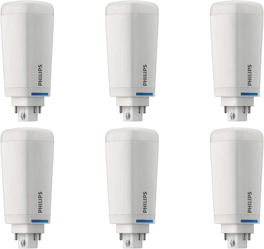 Philips Led Pl-C 6-Pack Cfl Replacement Light Soft White 2700K G24Q Gx24Q Base
