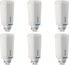 Philips Led Pl-C 6-Pack Cfl Replacement Light Soft White 2700K G24Q Gx24Q Base