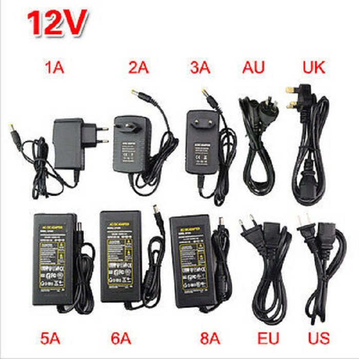 Power Supply Adapter Transformer LED Strip 1A 3A 5A 8A DC 5V 12V 24V AC110 220V gallery