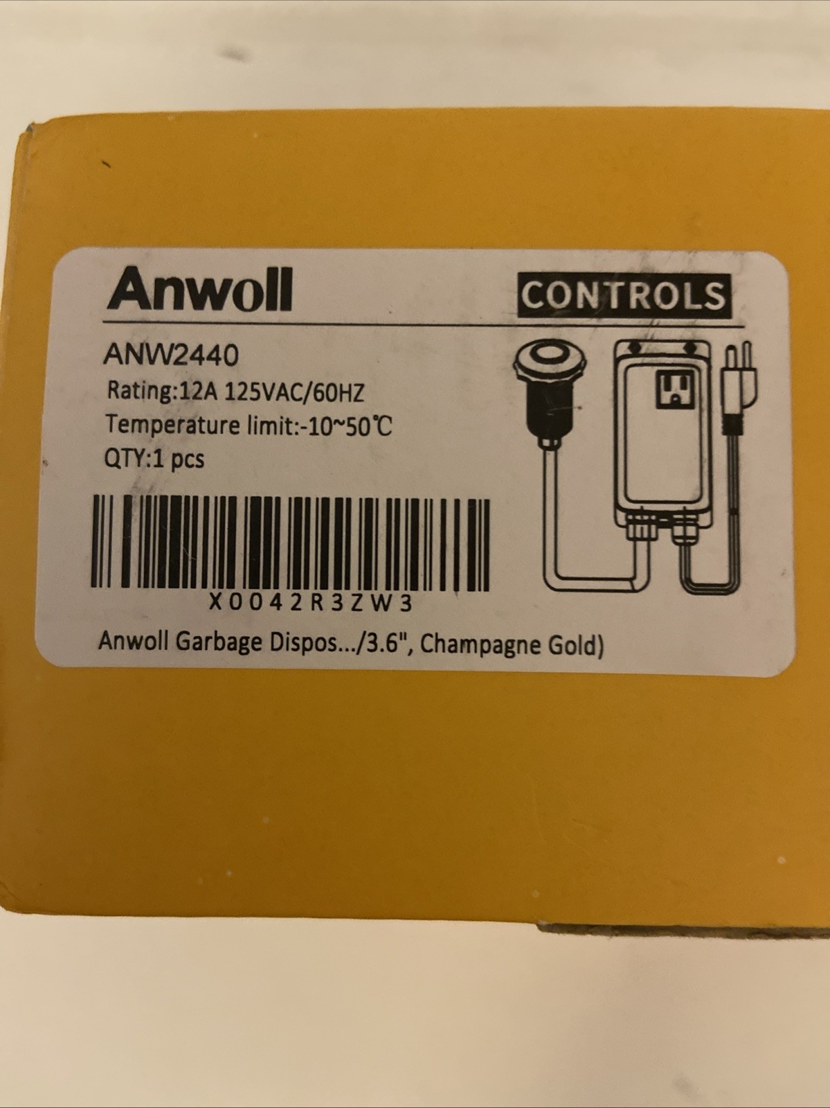 Anwoll Air Switch Socket ANW2440 Rating 12A 125VAC/60HZ Nickel-Plated Brass gallery