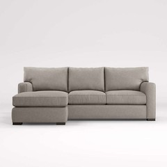Axis Reversible Queen Sleeper Sectional Sofa Chaise Lounge Air Mattress Grey