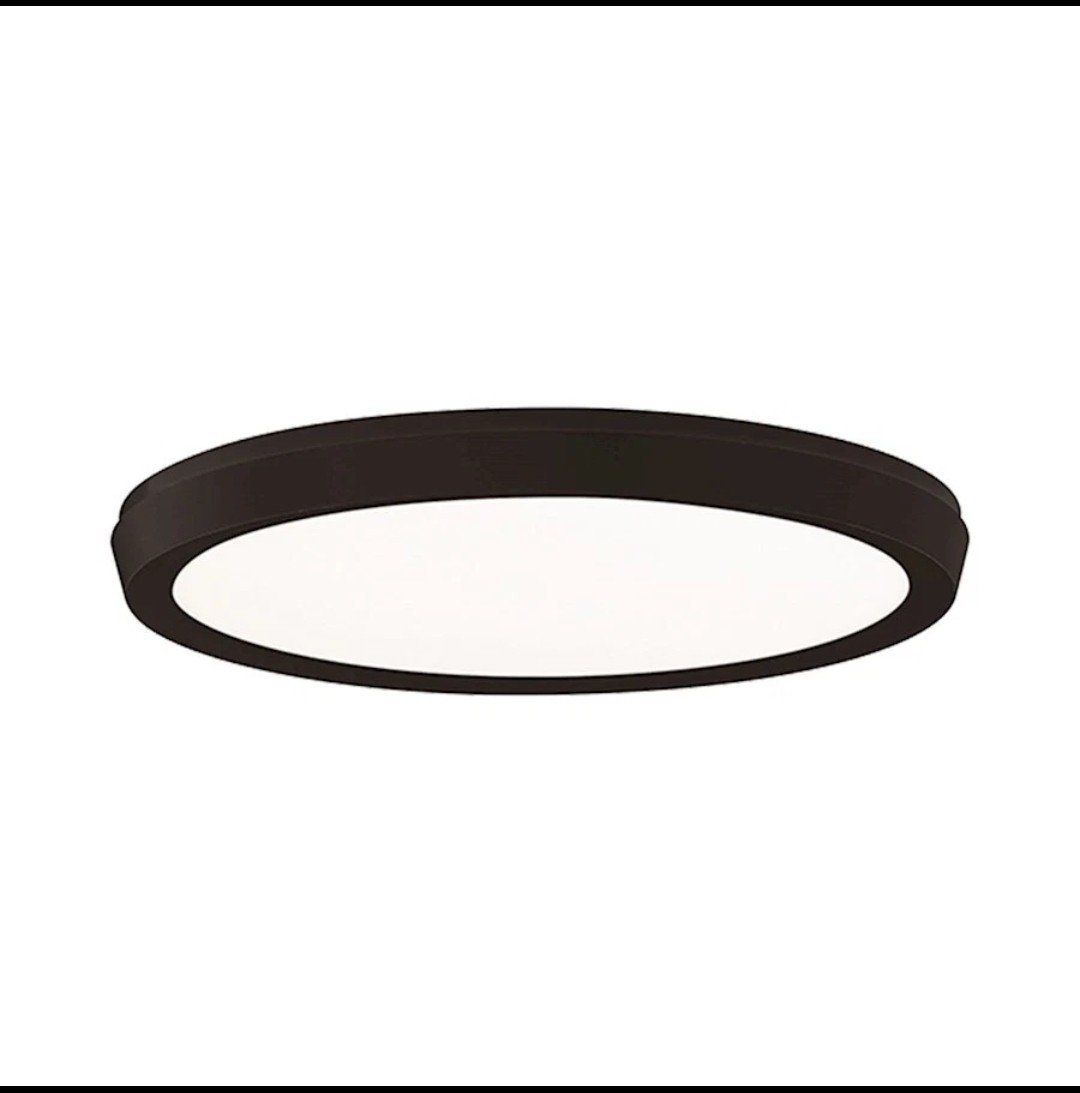 Modern Forms Argo 1Lt 11" LED Round Flush 3-CCT/3000K, Black - FM-4211-30-BK gallery