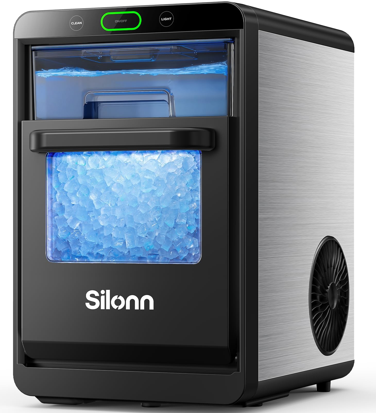 Silonn Nugget Ice Maker Countertop, Crushed Ice Maker & Pebble Ice Produces 44lb gallery