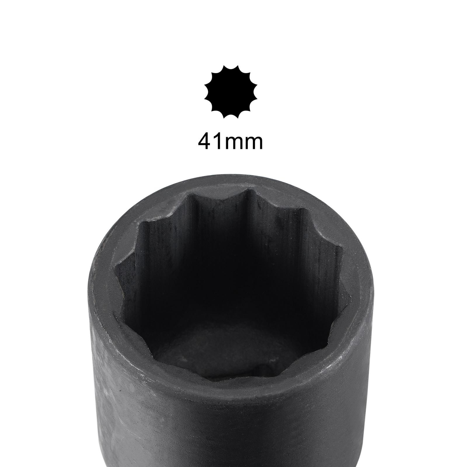 3/4 Inch Drive 41mm 12 Point Deep Impact Socket CR-MO Steel 78mm Length Metric gallery