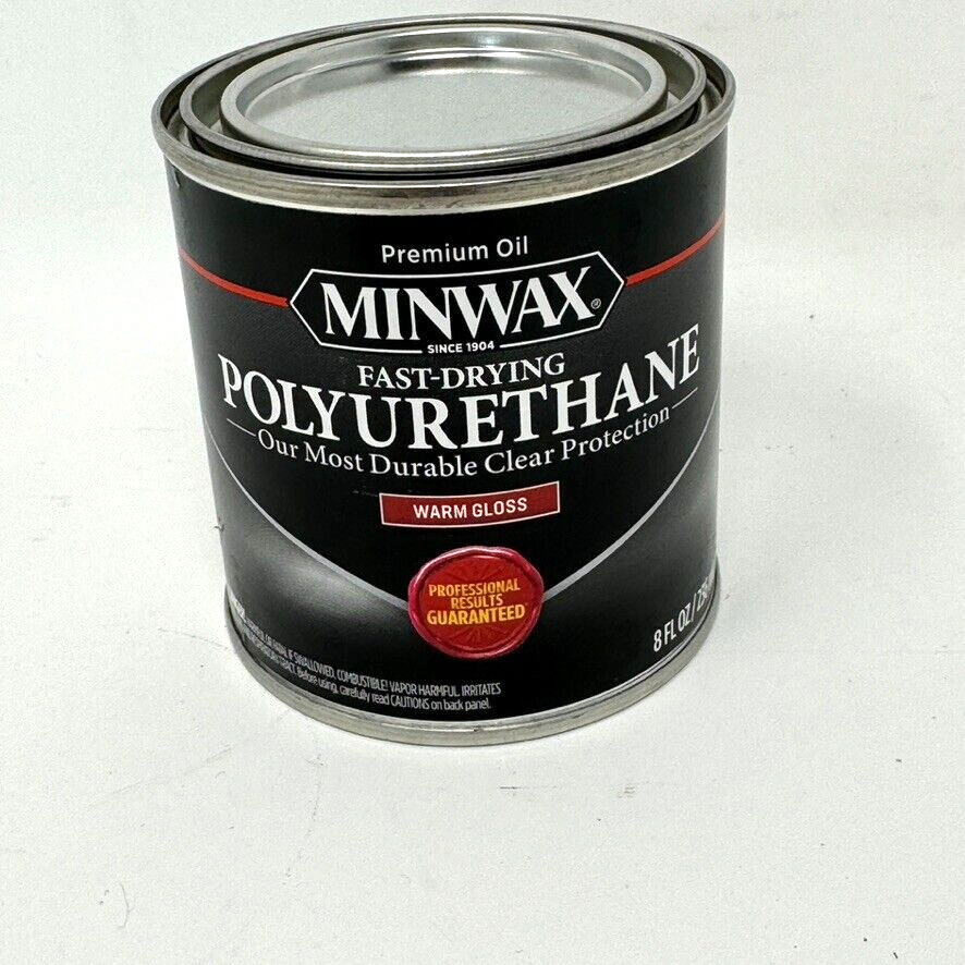 Minwax Clear WARM GLOSS Oil Based Fast Dry Polyurethane 1/2 pint NEW gallery