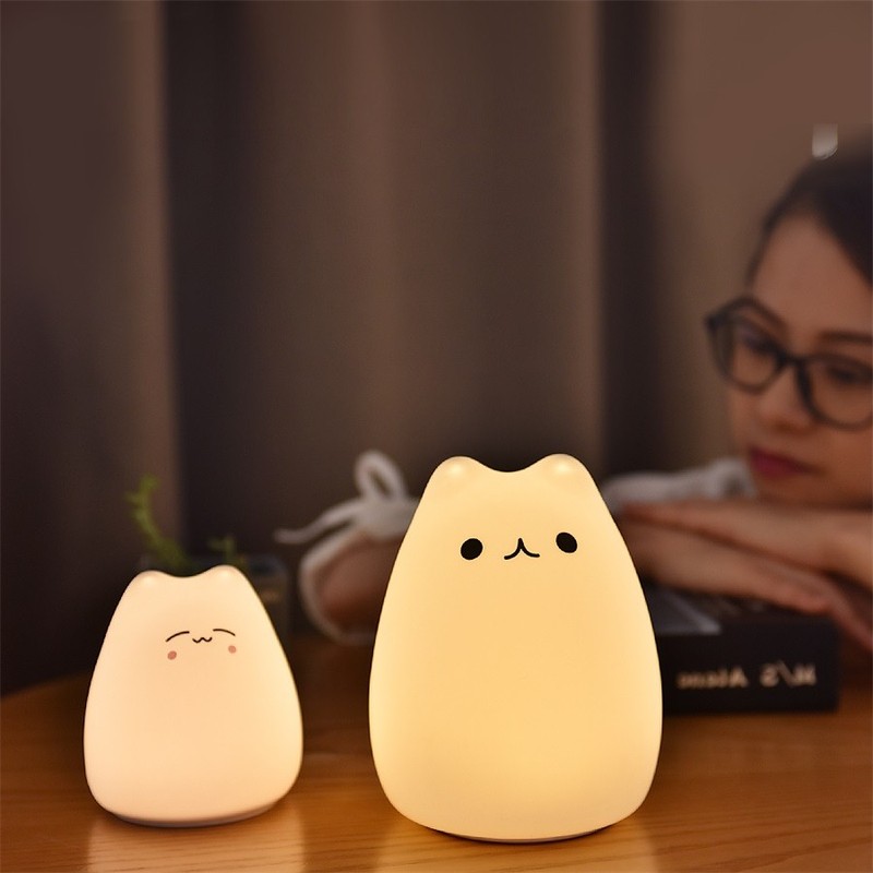 Silicone Touch Sensor LED Night Light For Children Baby Kids gallery