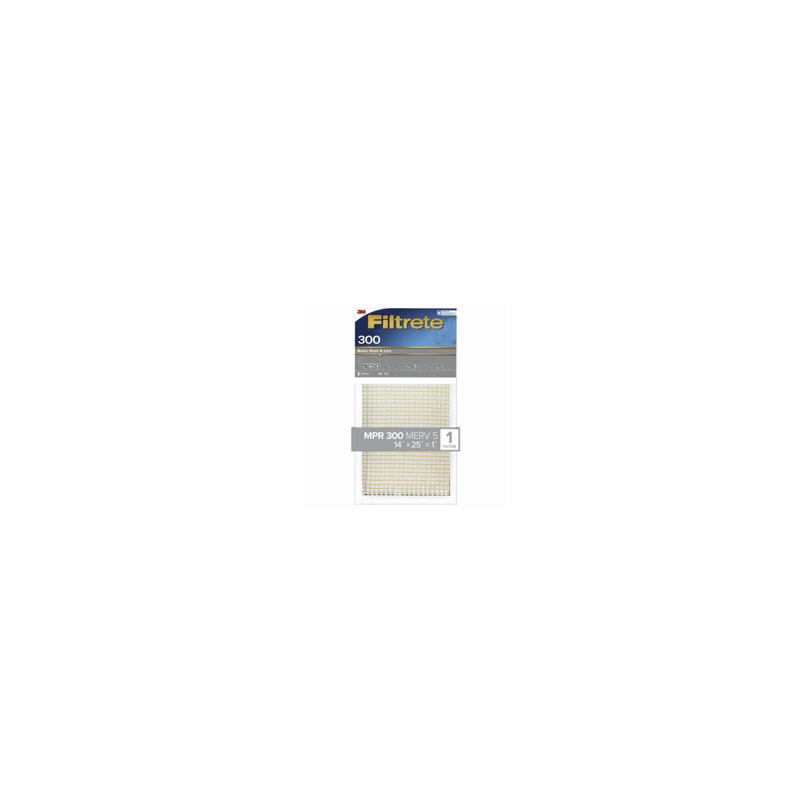 Filtrete 304-4 14x25 x 1 In. Basic Dust & Lint Pleated Furnace Air Filter, Gray, gallery