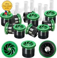 10 Pieces Variable Arc Nozzle, Pop-Up Sprinkler Heads Replacement Compatible wit