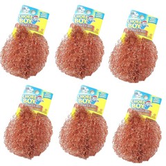 6 Pcs Chore Boy Copper Rust Free Scrubbers, for Pot and Pans