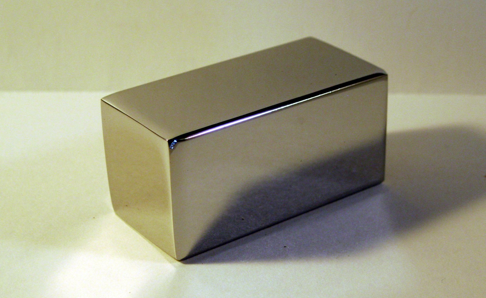 Lamp Finial, Metal Lamp Finial-RECTANGLE CUBE-Chrome finish gallery
