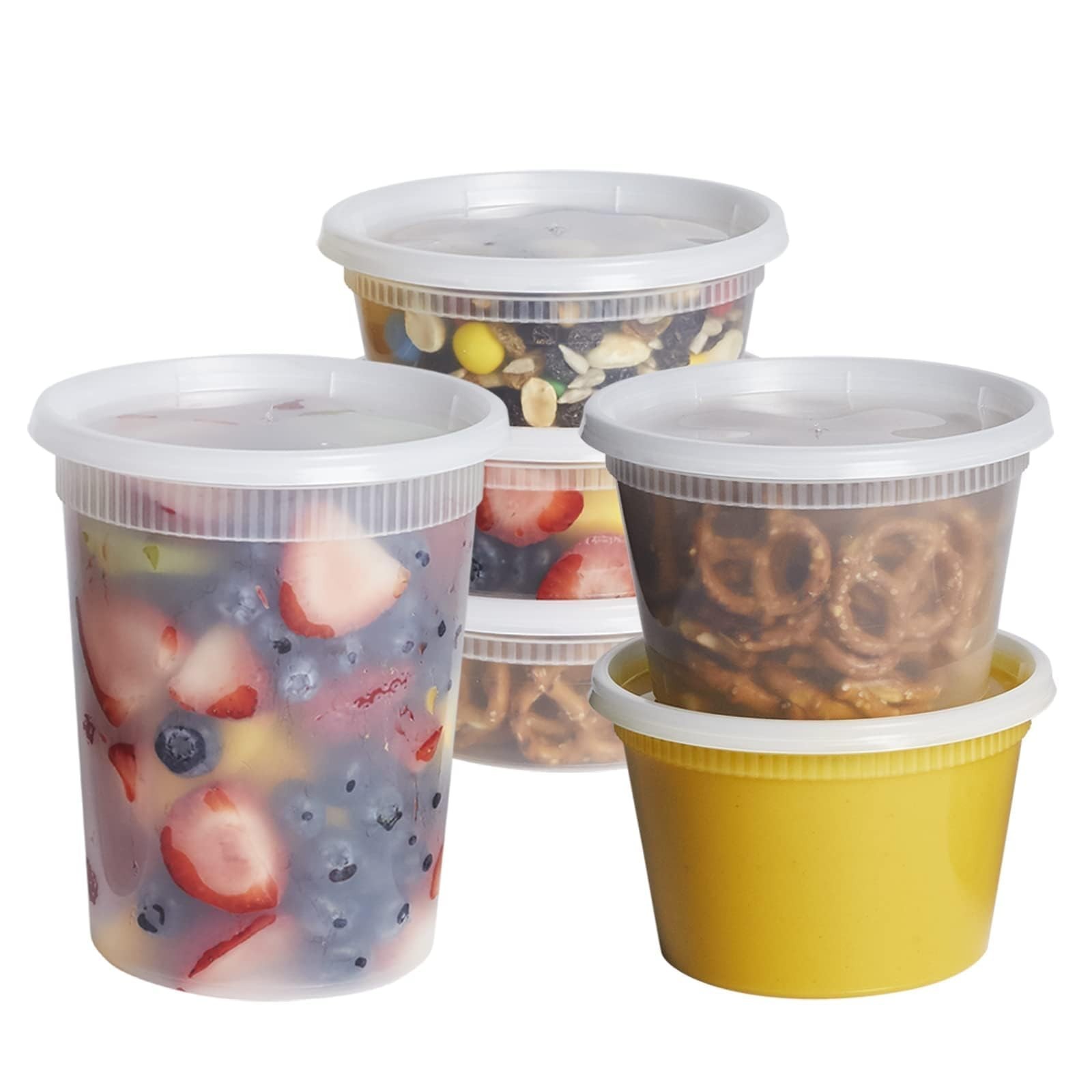 Food Storage Containers with Lids - 48 Pack, 8oz, 16oz, 32oz - Meal Prep & Freez gallery