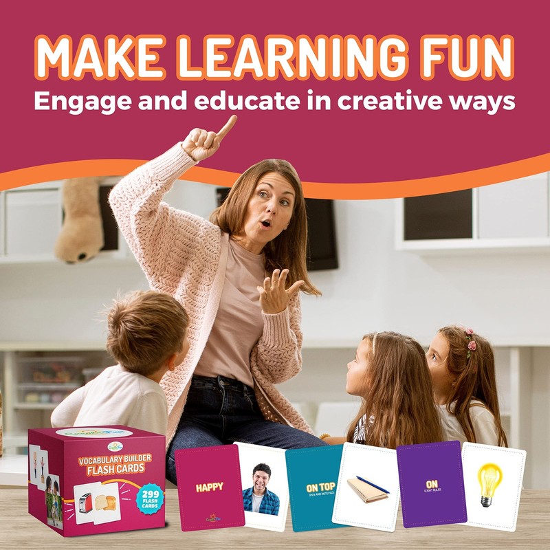 299 Vocabulary Builder Flash Cards, Educational Photo Cards for Home, Speech ... gallery