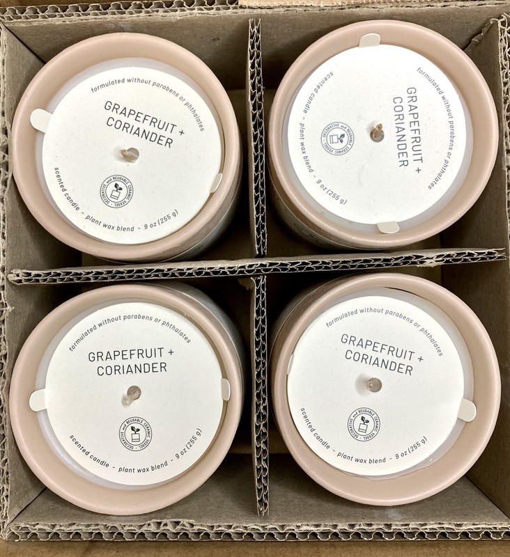 Project 62 Wellness Ceramic Grapefruit+Coriander Candle 9 Oz (Lot Of 4) gallery