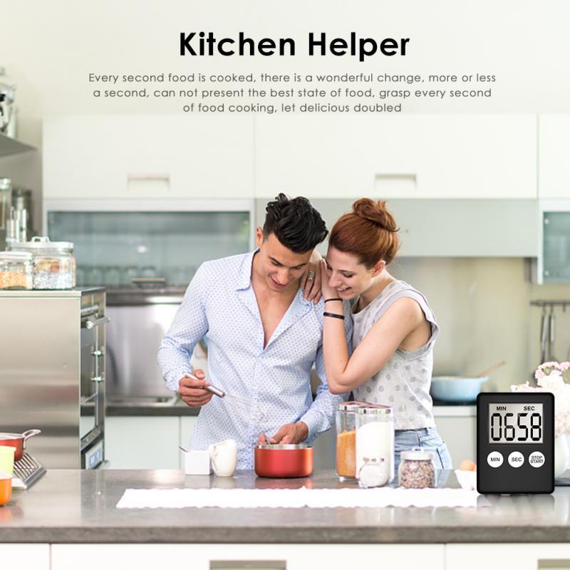 Large LCD Digital Kitchen Cooking Timer Count-Down Up Clock Loud Alarm Magnetic gallery