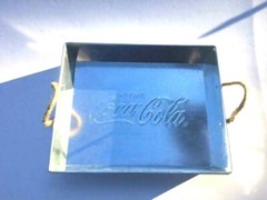 Coca-Cola galvanized Steel rectangular Serving Tray 13×11″ 2018 collectable New