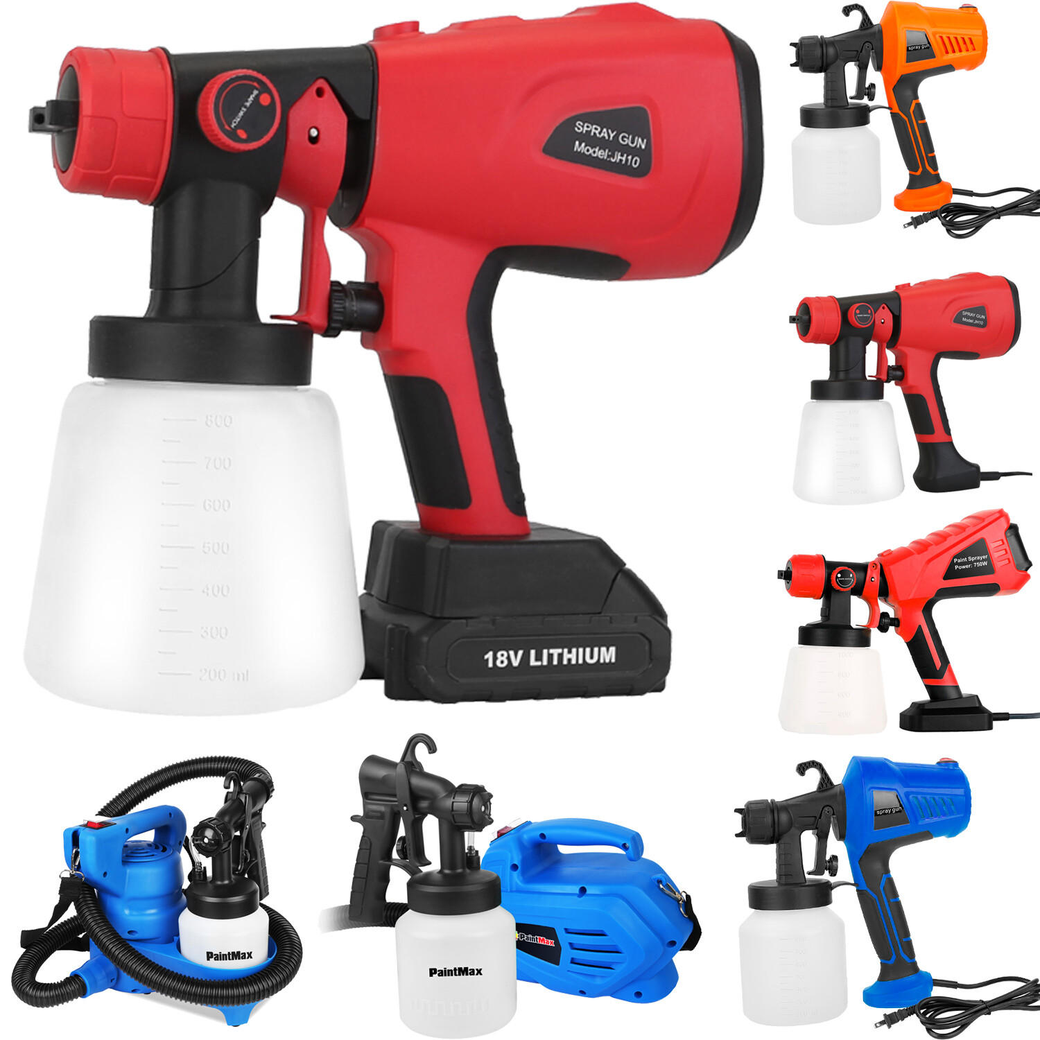 iMounTEK Electric Paint Sprayer Machine Spray Gun HVLP Handheld Painting Tool US gallery
