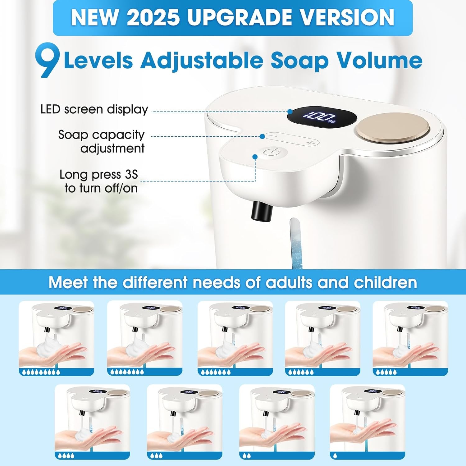 500ml Automatic Soap Dispenser for Kitchen and Bathroom, Touchless Motion Sensor gallery