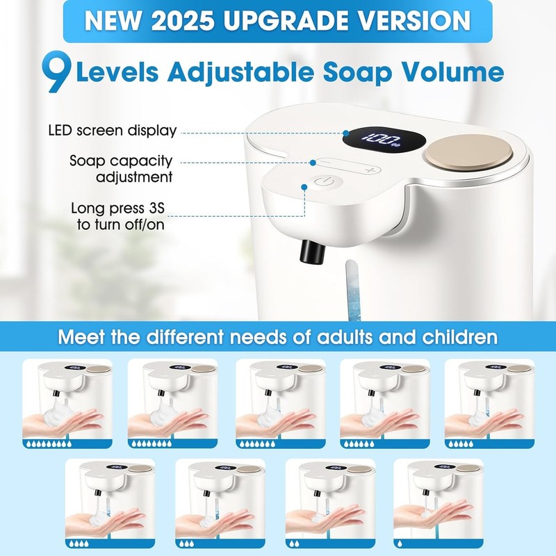 500ml Automatic Soap Dispenser for Kitchen and Bathroom, Touchless Motion Sensor gallery
