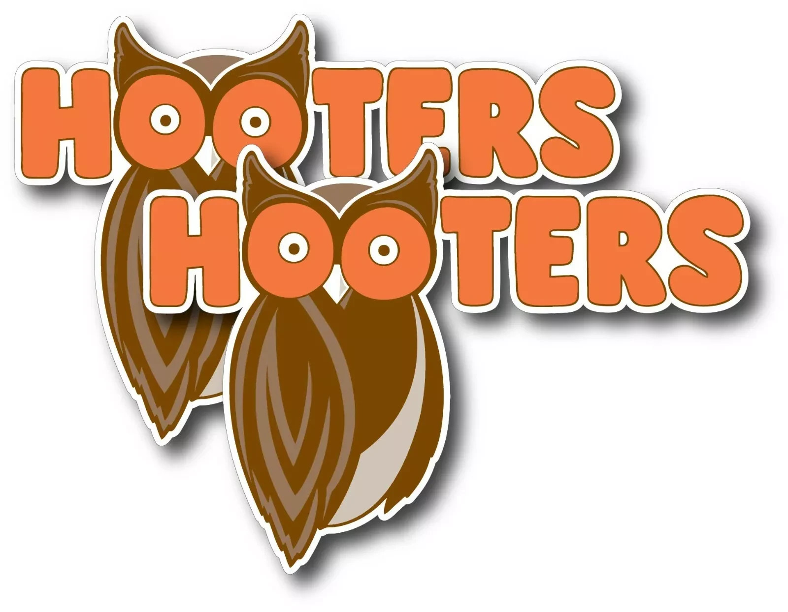 2X HOOTERS DECAL STICKER 3M USA MADE TRUCK VEHICLE CAR RESTAURANT OWL BAR SEXY gallery
