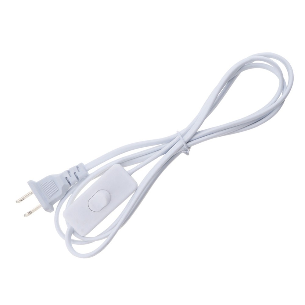 303 Button Switch Plug Wire for Desk Lamp with 1.8m Line Length Power Cord New