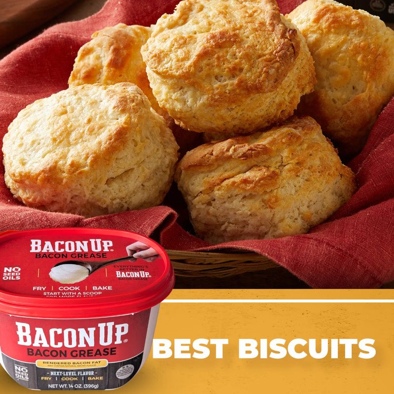Bacon Up Bacon Grease Rendered Bacon Fat for Frying, Cooking, Baking, 14 ounces gallery