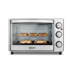 Kitchen Elite 6-Slice Compact Countertop Toaster Oven with Stainless Steel Tray