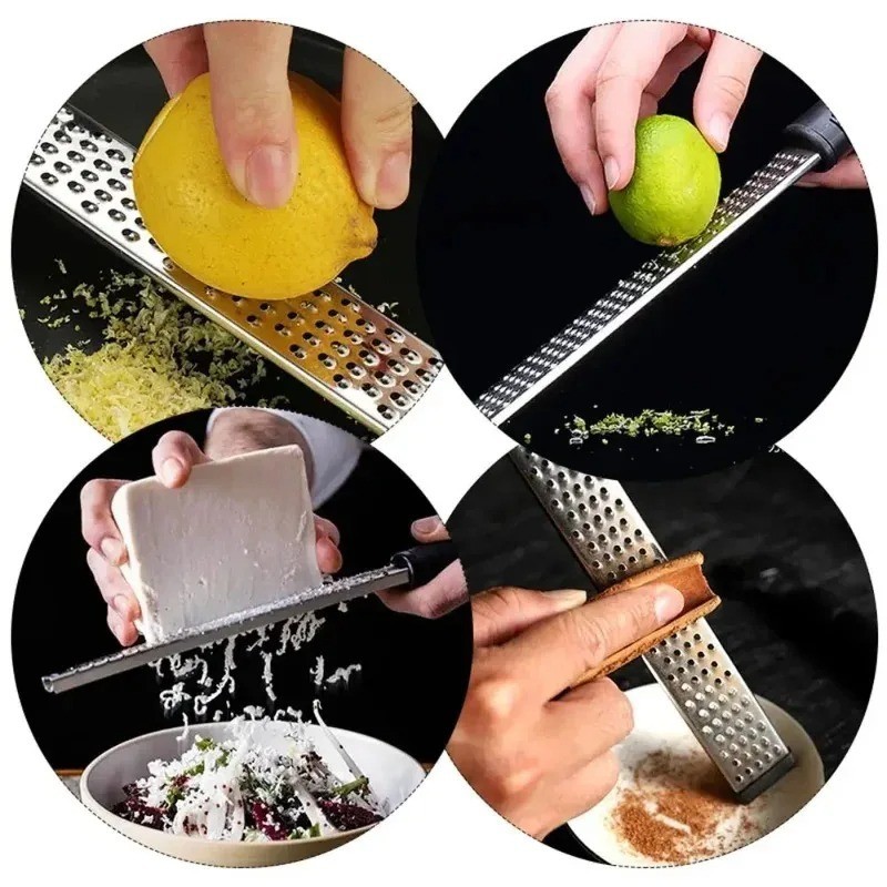 Stainless Steel Cheese & Citrus Zester – Lemon Grater Food Tool gallery