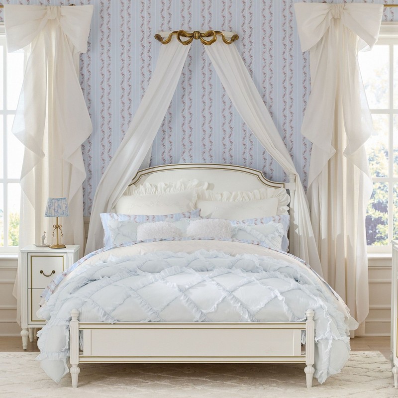 Pottery Barn LoveShackFancy Gala Ruffle Voile Quilt - Blue gallery