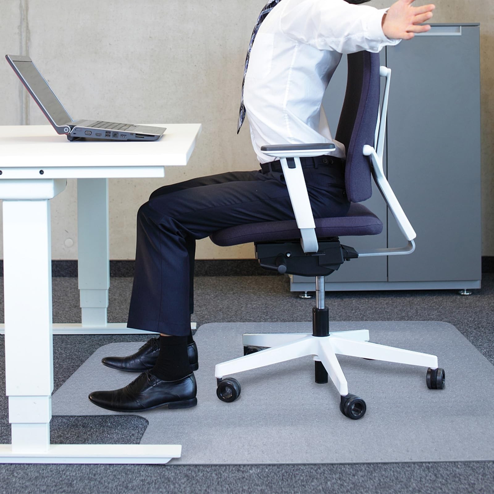 AiBOB Chair Mat for Low Pile Carpet Floors, Flat Without Curling, 36 X 48 in,... gallery