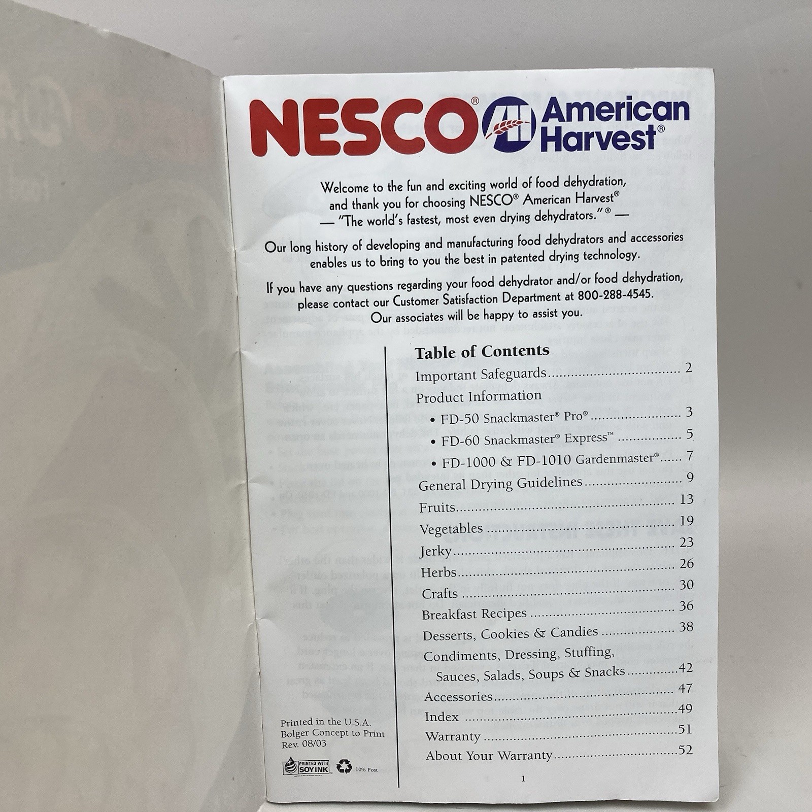 USER MANUAL RECIPE GUIDE For Nesco American Harvest Food Dehydrator Jerky Maker gallery