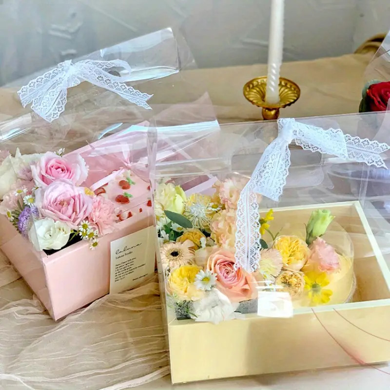 [Yellow]Flower Cake Gift Box (Box Only), Valentine's Day Gift gallery