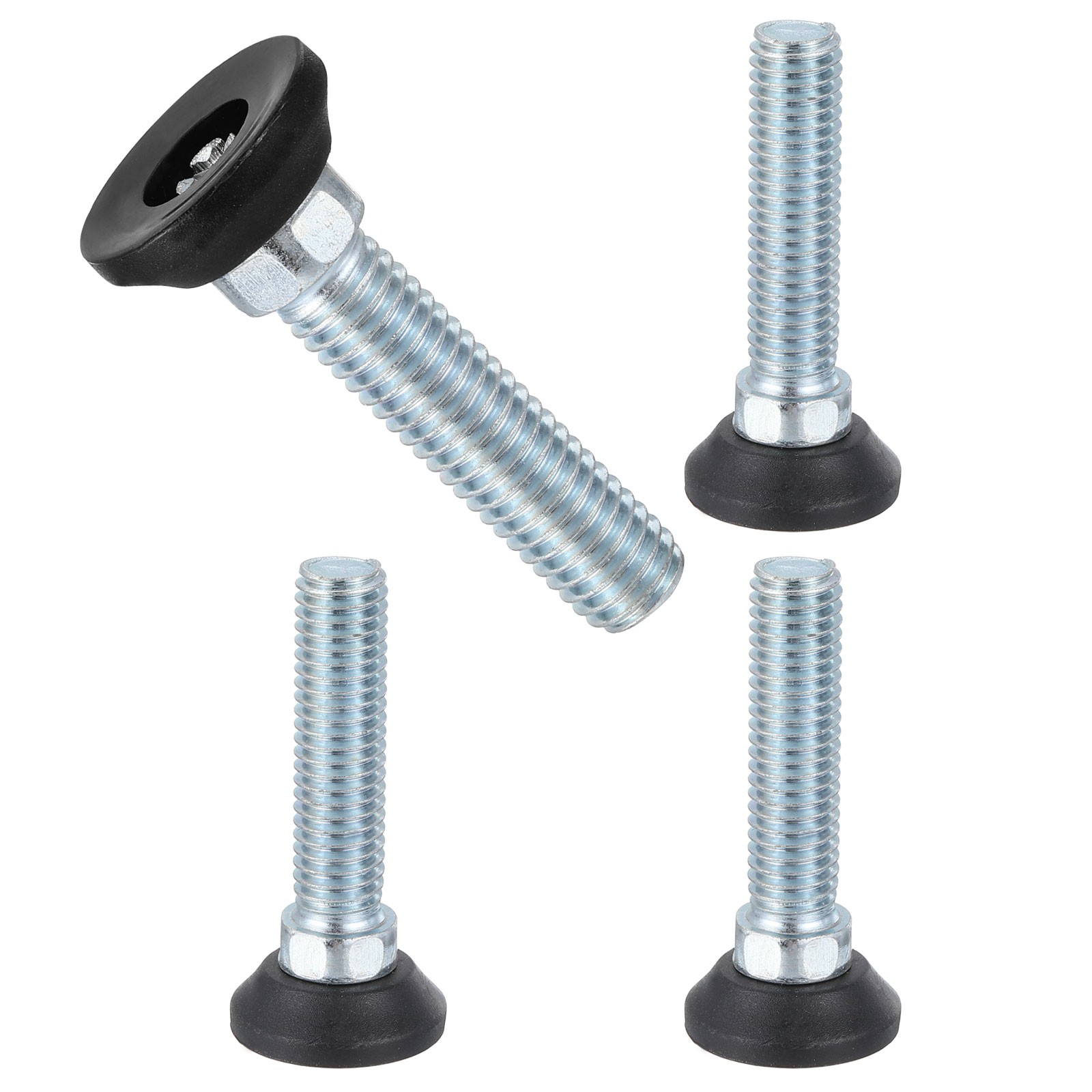 4Pcs 1/2"-13 Thread Furniture Feet Levelers 48mm l Furniture Feet Black gallery
