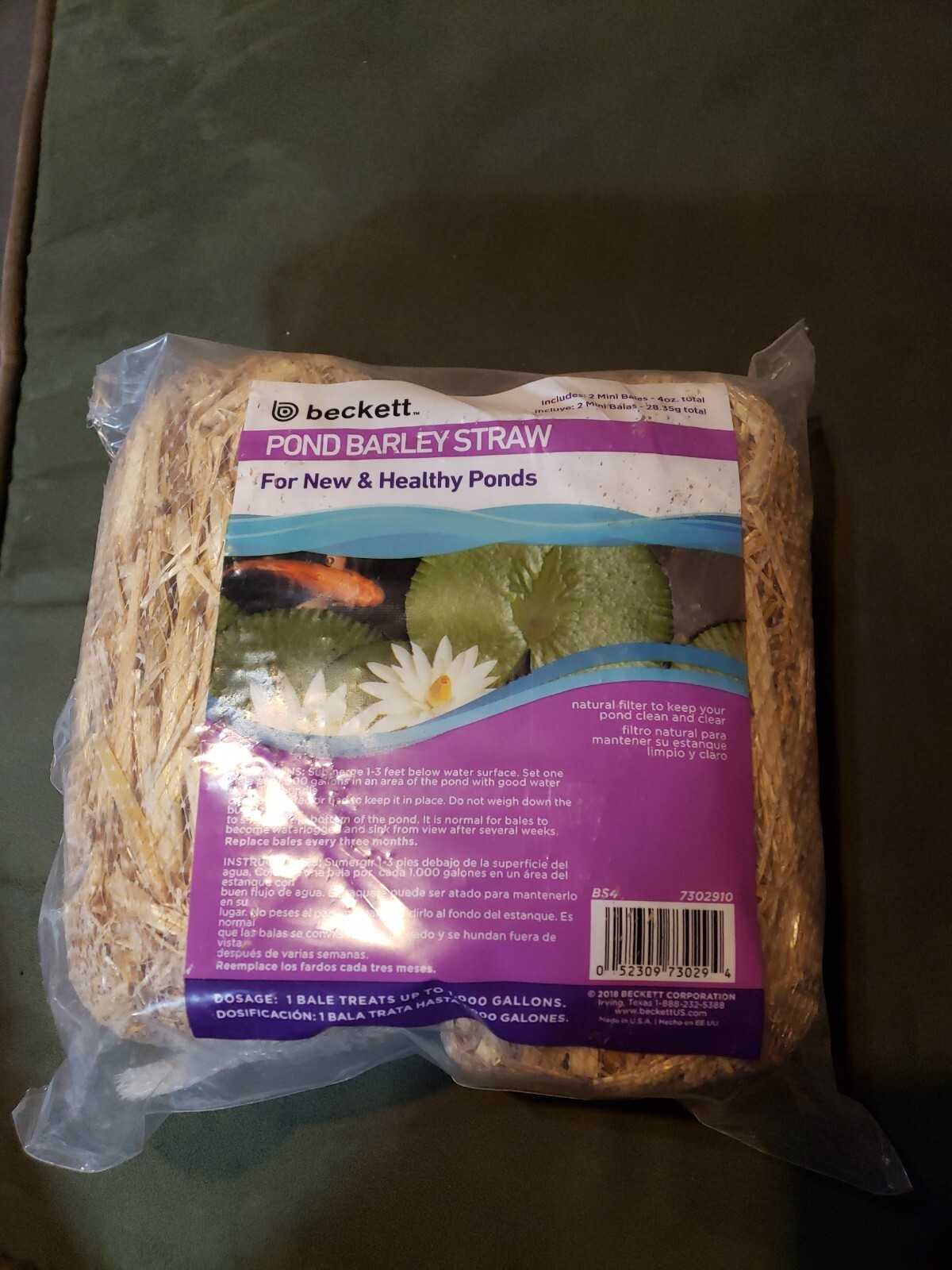 Beckett Barley Straw for Ponds - 4 oz gallery