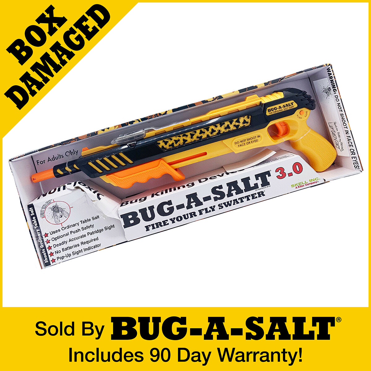 Damaged Box Authentic BUG-A-SALT Orange Crush 3.0 Insect Eradication Salt Gun gallery