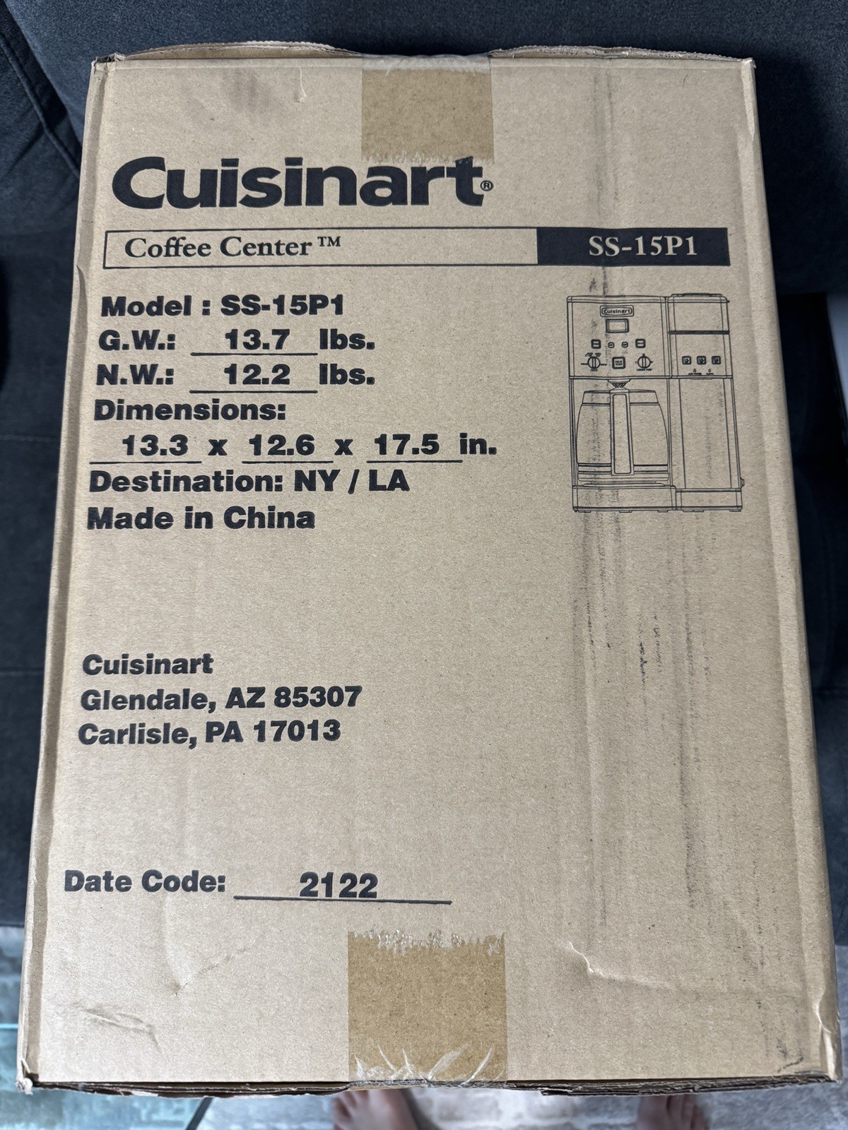 Cuisinart SS-15P1 Filter Coffee Machine 13.3x17.5x12.6 in 12.2 lbs gallery