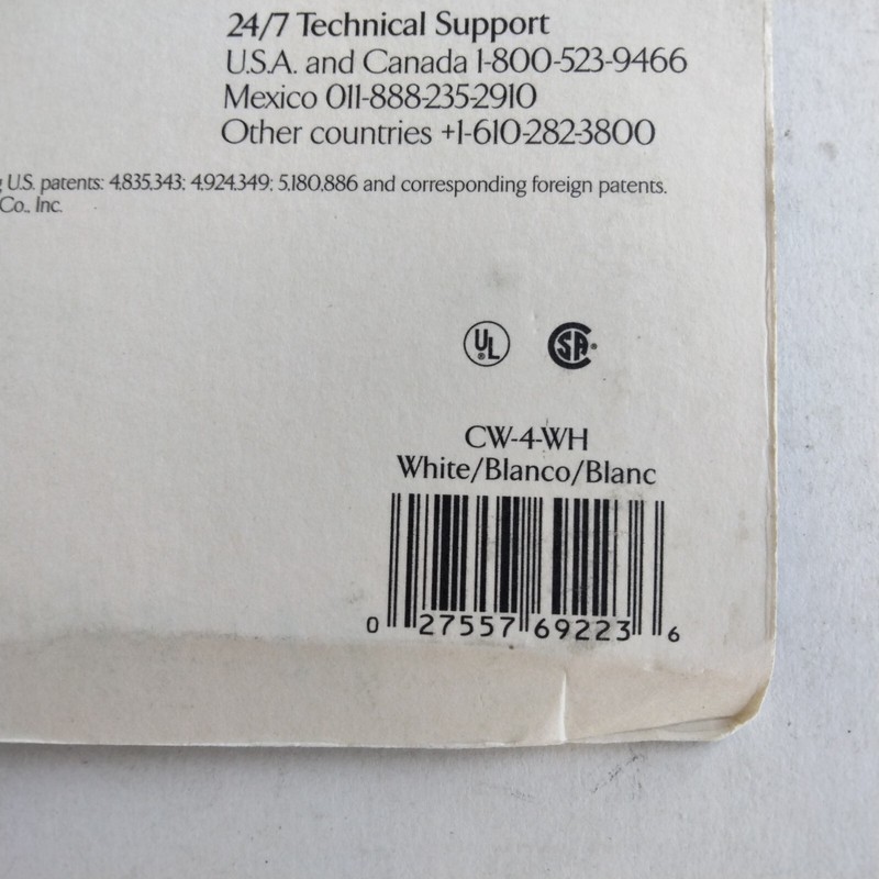 Lutron Clairo Designer Wall Plate Gloss Finish No Visible Screws Cw-4-wh Slot gallery
