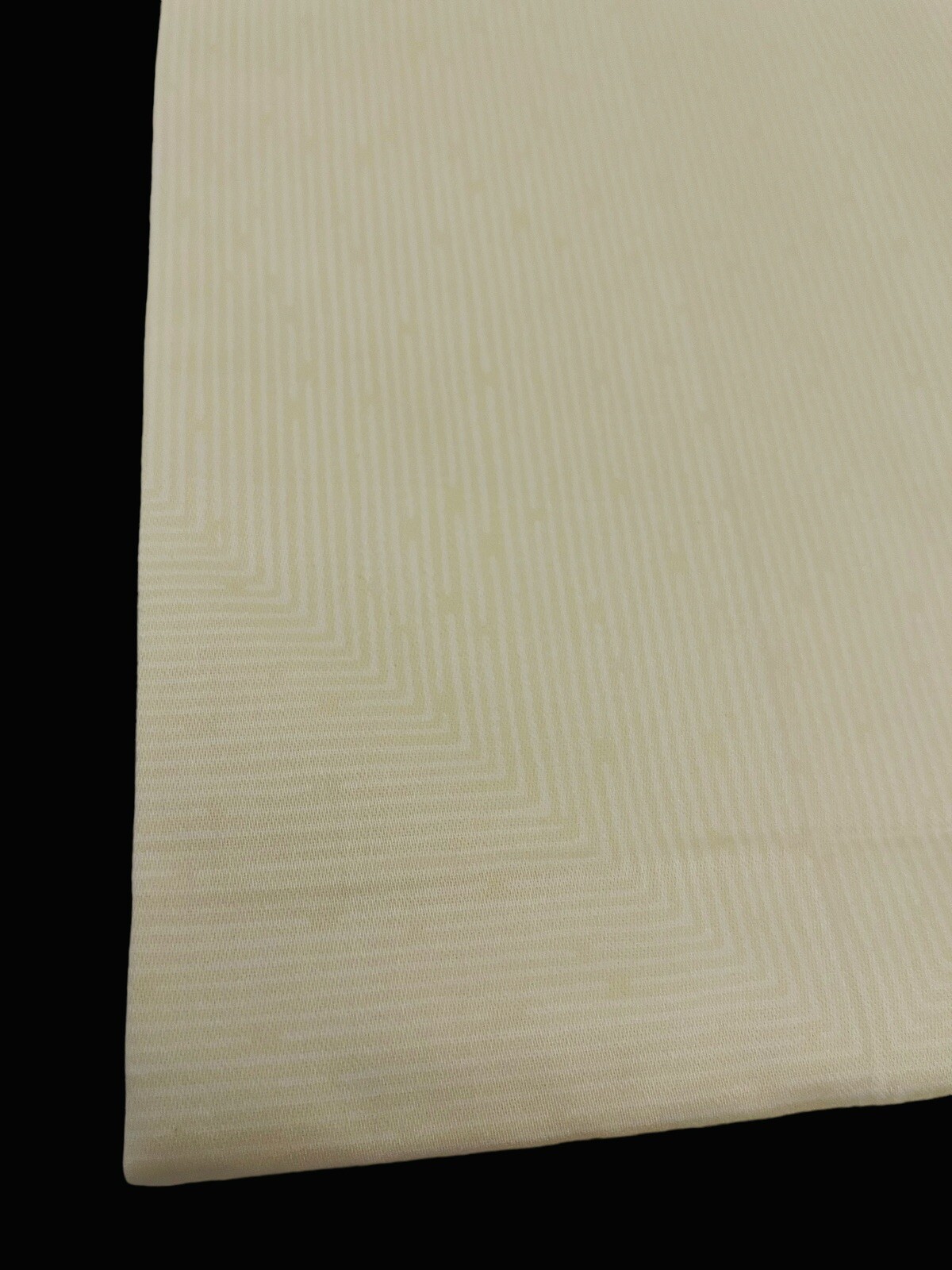 PIERRE FREY Alcazar Beige Striped Dots Sateen Cotton Table Napkins France 19”x19 gallery