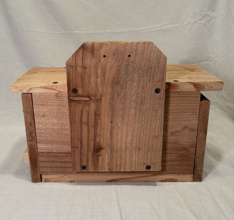 Solid Cedar Backyard Squirrel House Nesting Box - Wooden Wildlife Box- Large gallery
