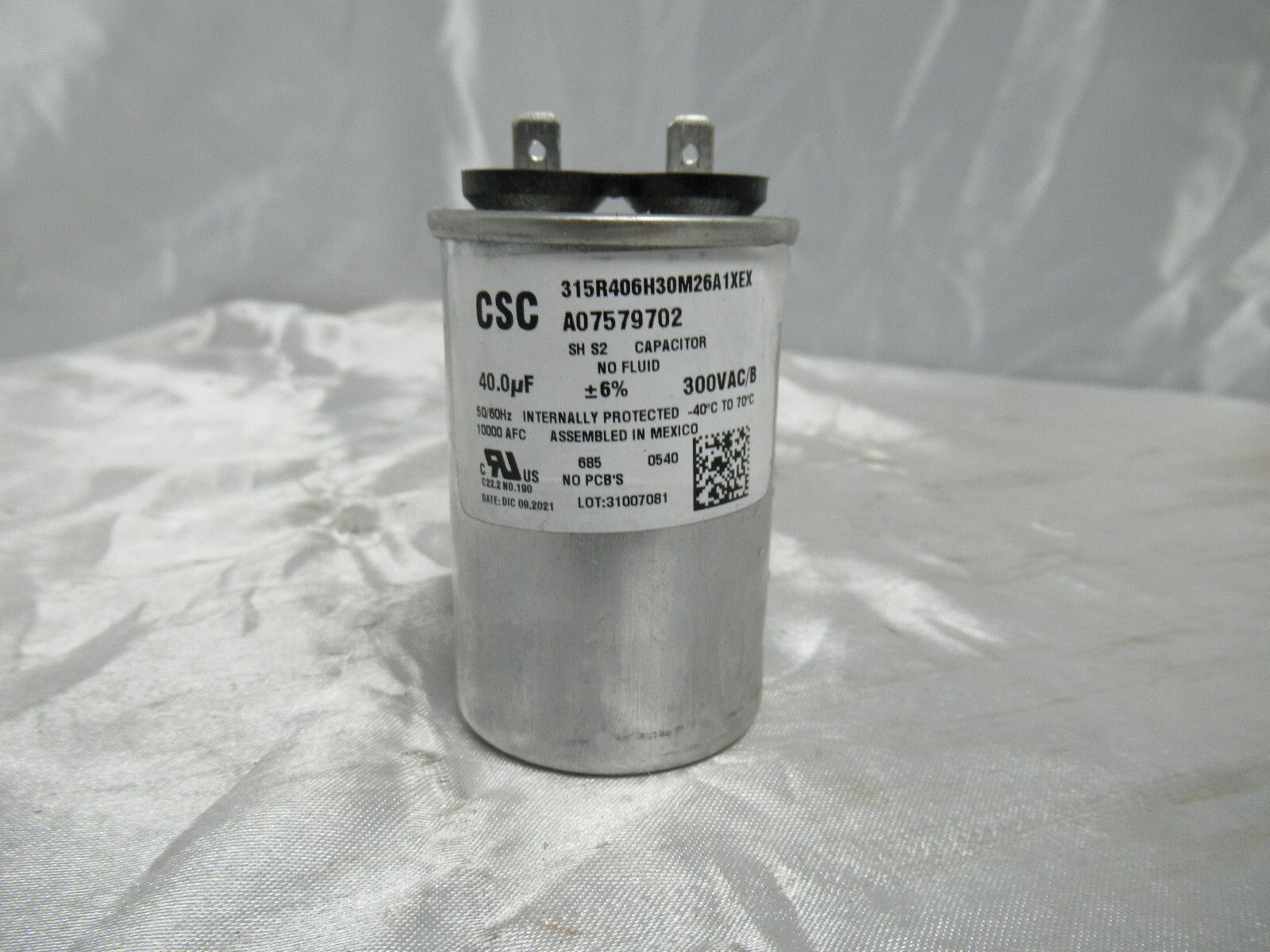 OEM Frigidaire Stack Unit Washer/Dryer Capacitor 5304515819 (Lot #30) gallery