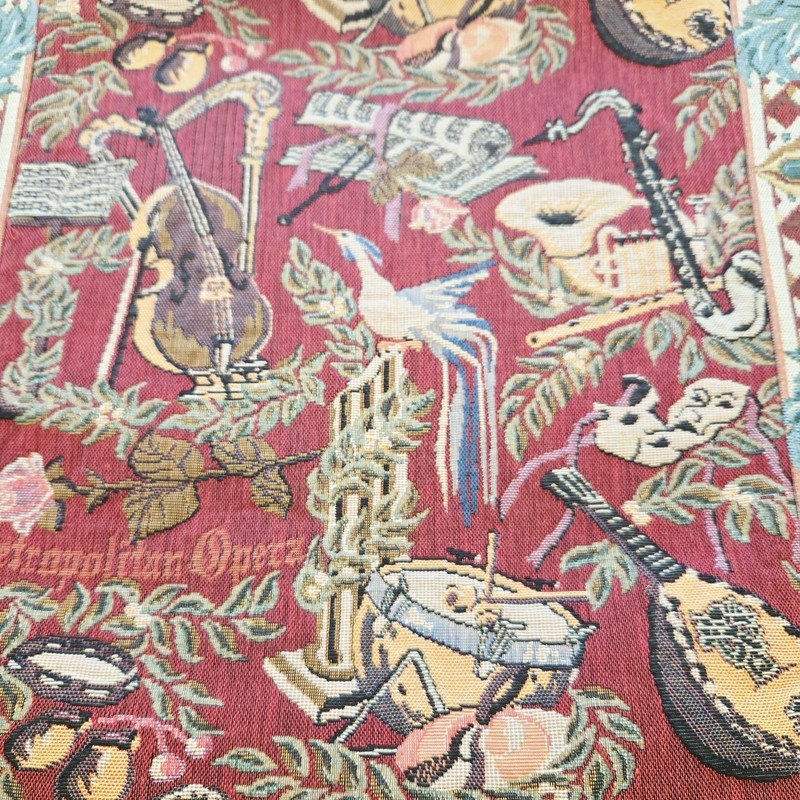 Tapestry Metropolitan Opera Table Runner Renaissance By Woven Art 89"X 18" gallery