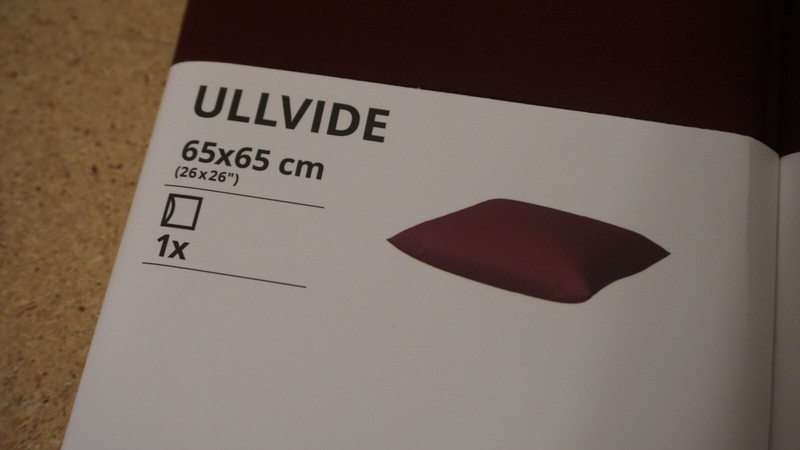(2 Set) IKEA ULLVIDE Pillowcase Deep Red 26x26" Cotton 305.581.29 gallery