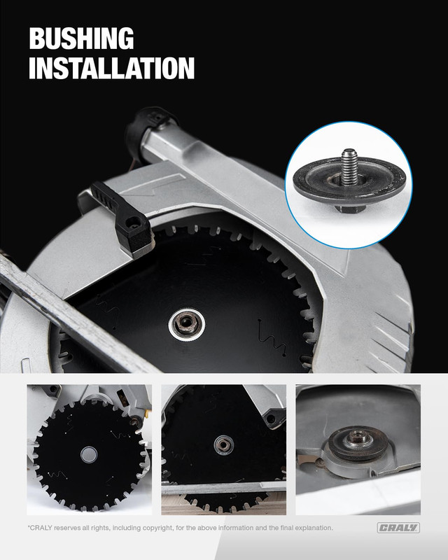 Saw Blade Bushing Set, Arbor Adapter Kit, Reduction Ring Combo, 30Mm-5/8'', 20Mm gallery