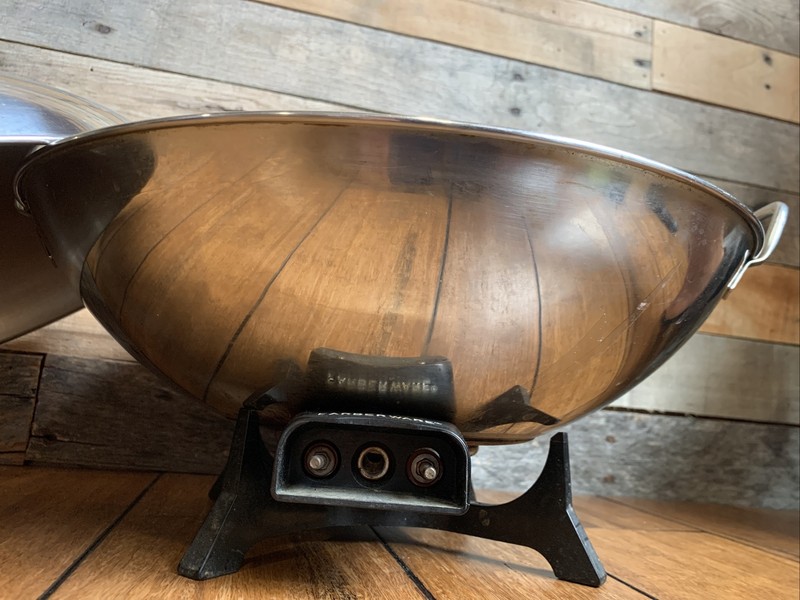 Electric Wok Farberware Model #303 Vintage Stainless Steel Works No Cord gallery
