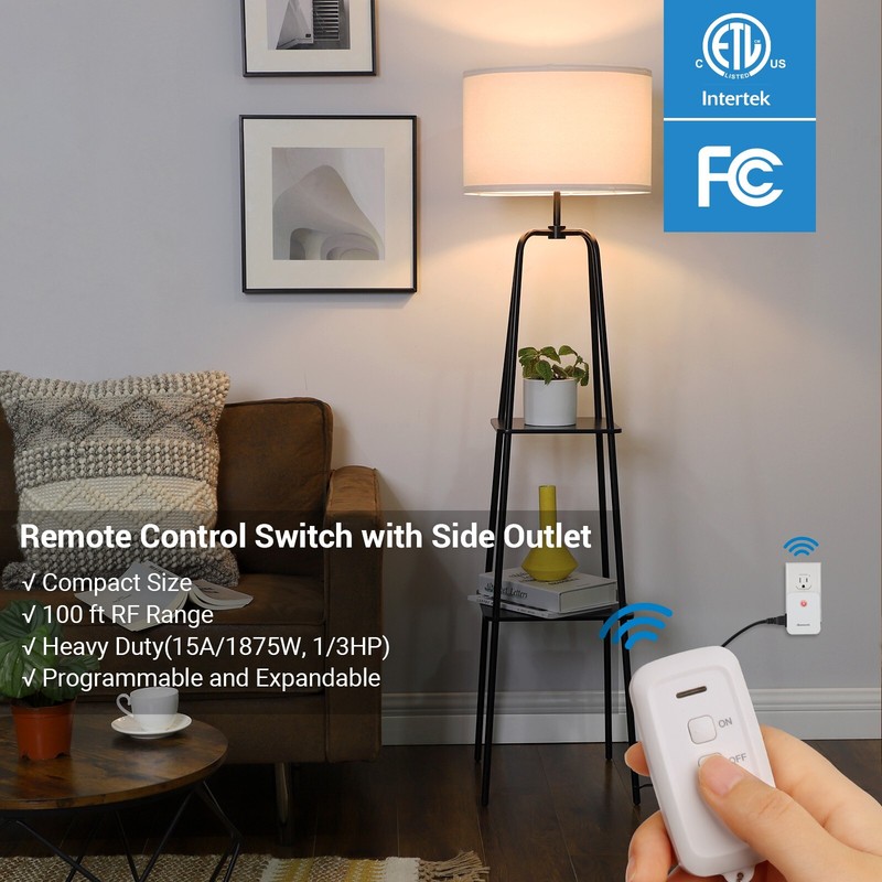 DEWENWILS Remote Control Outlet with 2 Remotes, Remotely Turn on/off Light gallery